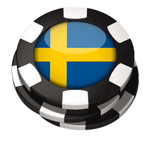 spelmarker med svensk flagga